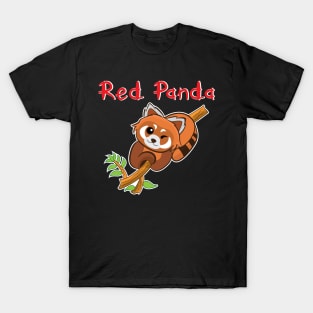 Red Panda cute cartoon T-Shirt